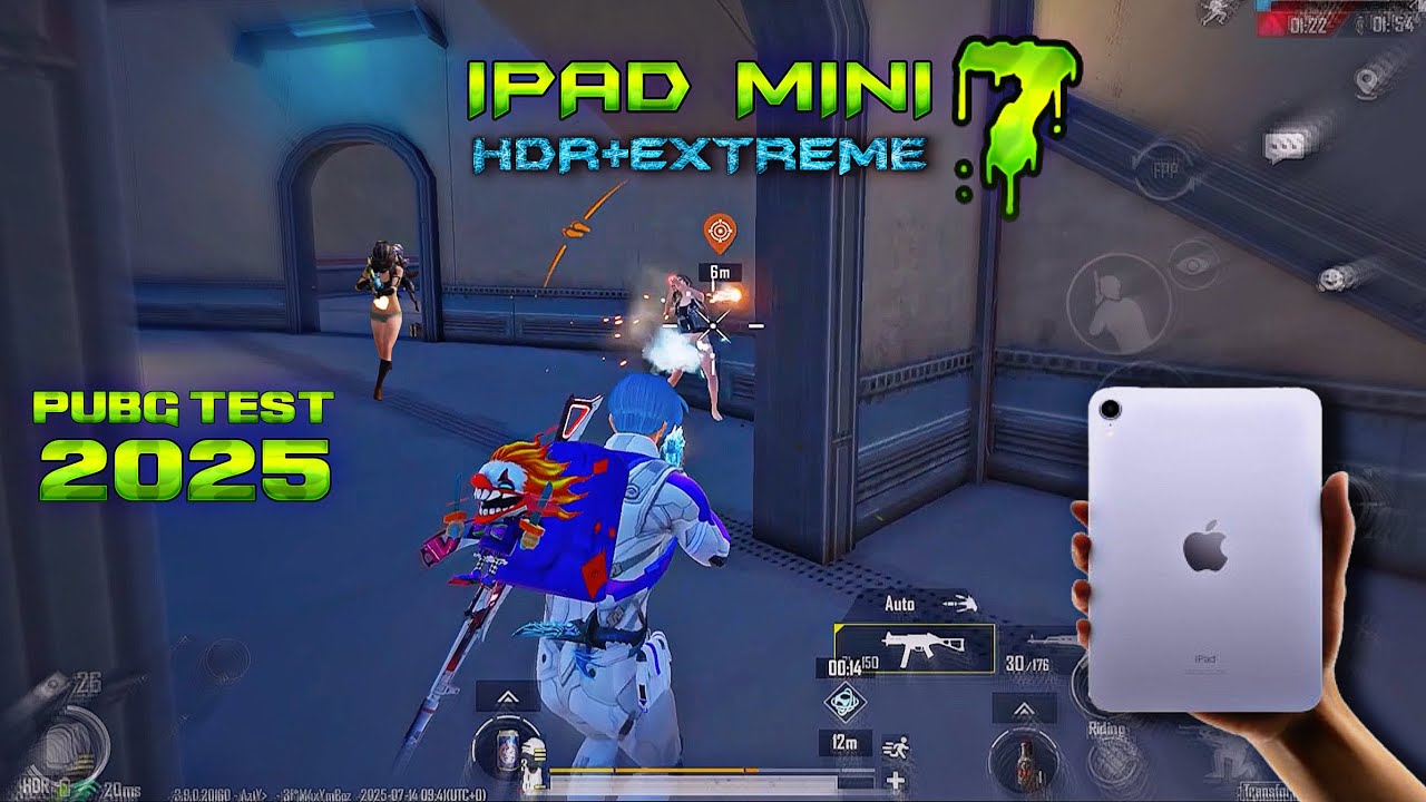 IPAD MINI 7 🔥 HDR+60FPS ❤️ PUBG TEST/ GAMEPLAY/ FULL GYRO￼/ 4 FINGERS CLAW