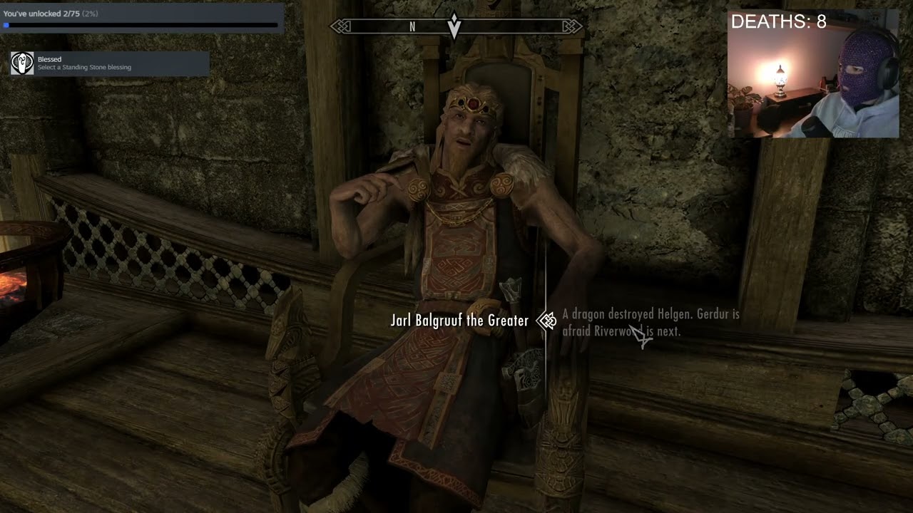 DRUID Streams - Skyrim *Permadeath*Platinum hunt*Survival*Legendary difficulty* (Part 4)