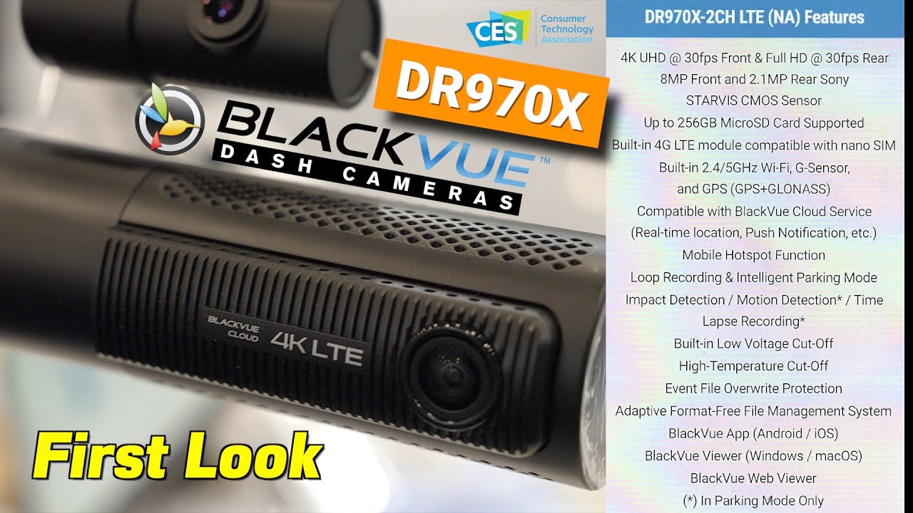 BlackVue DR970X 4G LTE Dash Cam  - Watch Your Car from Anywhere in the World