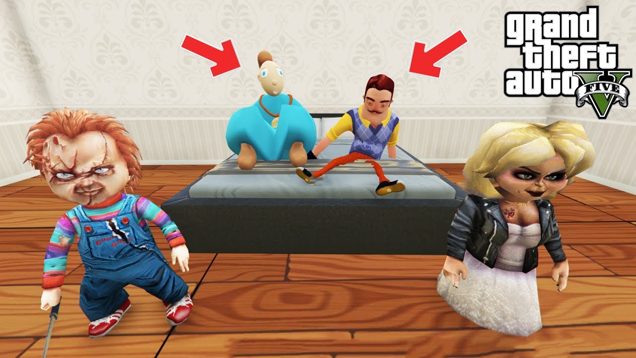 CHUCKY VE TİFFANY HELLO NEİGHBOR YENİ SEVGİLİSİNİ KAÇIRDI