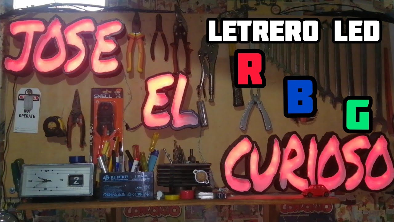 Como hacer un letrero luminoso en impresion 3D