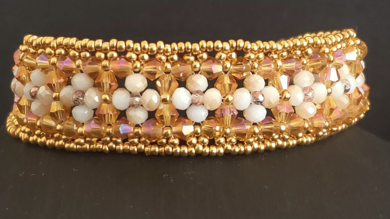 Kristal Çiçekler Bilezik Yapımı & Crystal Flowers Bracelet Making