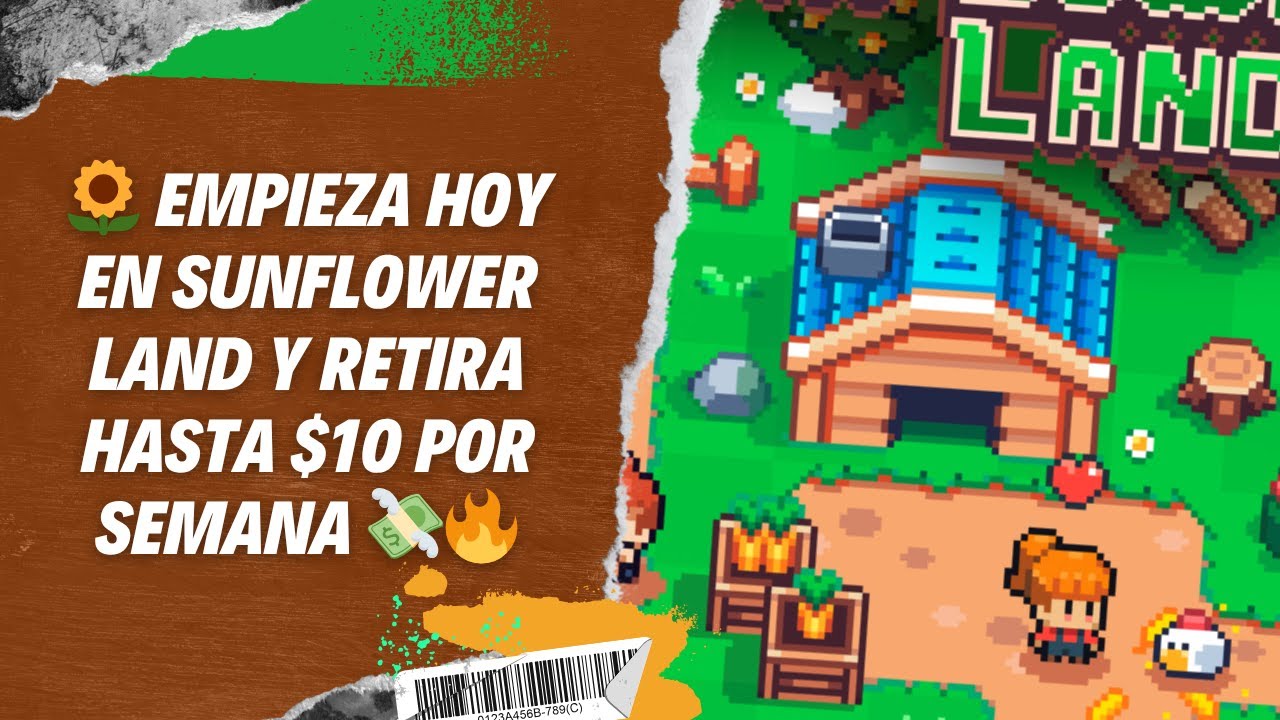 🎥 Cómo Empezar en Sunflower Land y Retirar Hasta $10 Semanales en FLOWER 💸🌻 [Guía Completa]