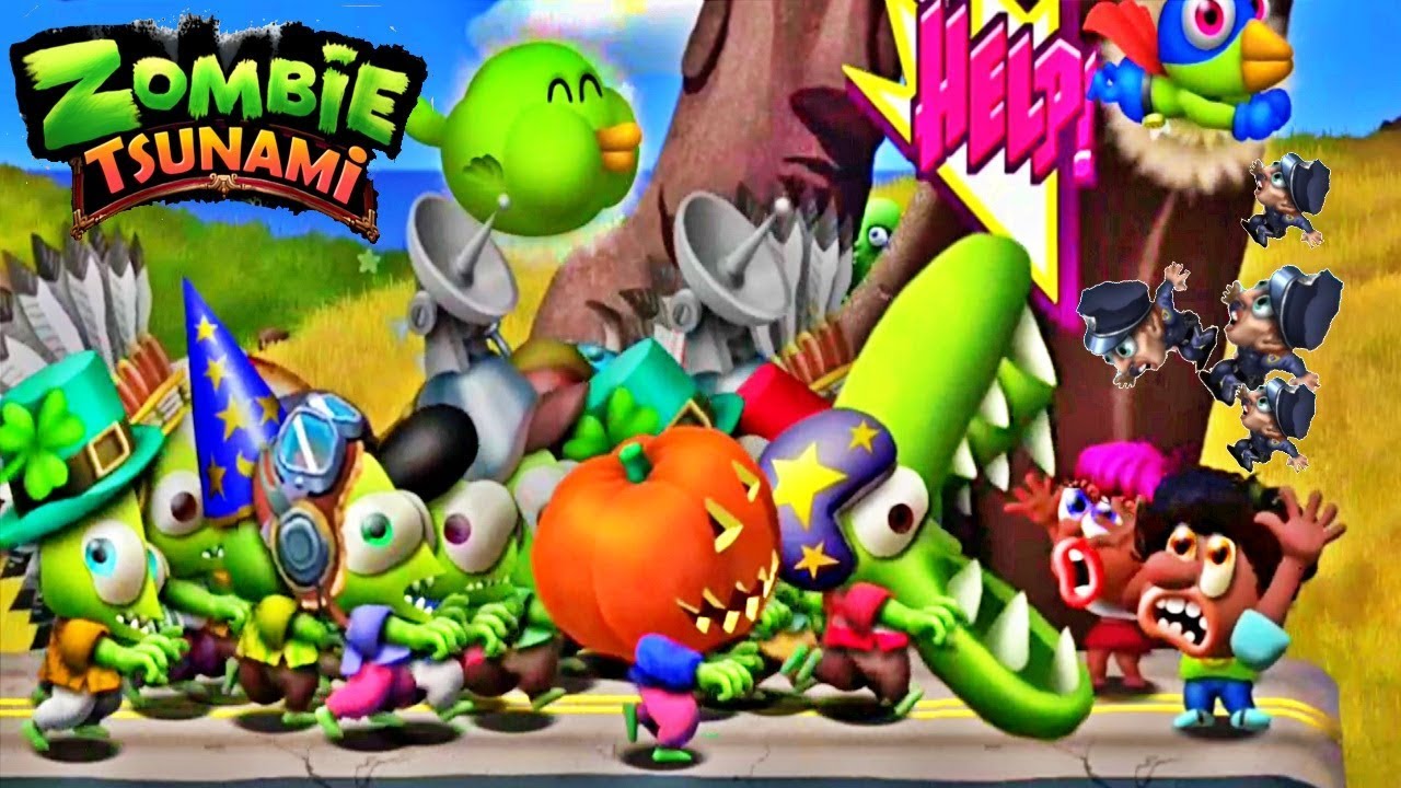 New Update Zombie Tsunami:All Zombies and Legendary Zombird- Eat Civilians (Android ,iOS)