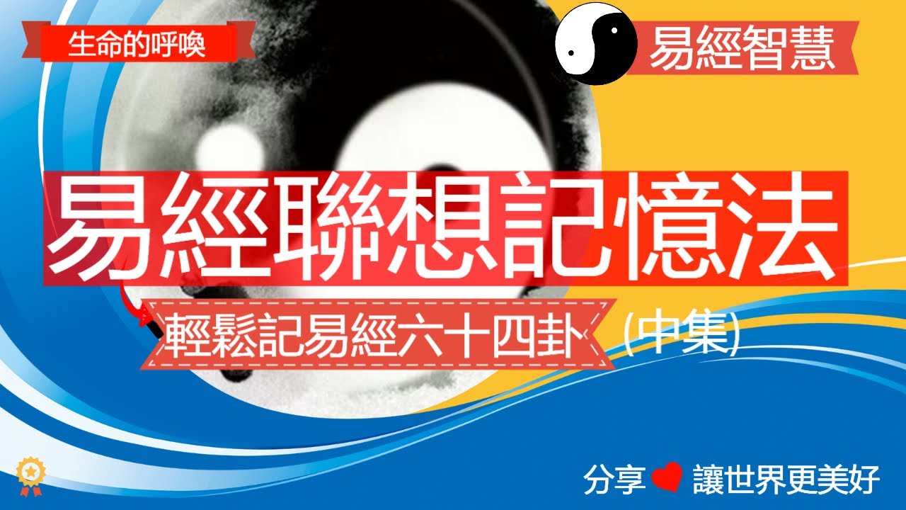 易經聯想記憶法(中)，輕鬆掌握六十四卦卦象與符號形態邏輯關係 #易經 #易經占卜 #易經文化