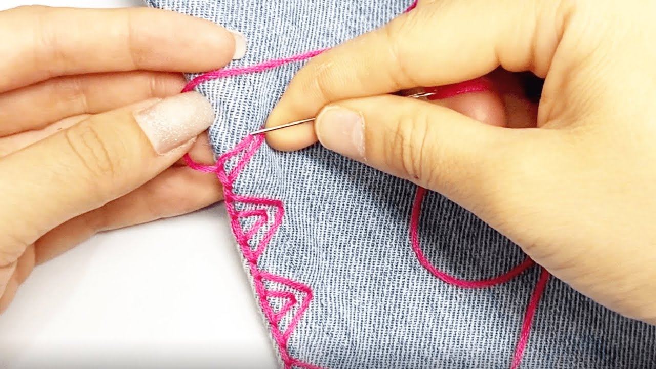 ✂️ TRANSFORM a PLAIN FABRIC EDGE in 3 MINUTES – HAND STITCH ONLY!