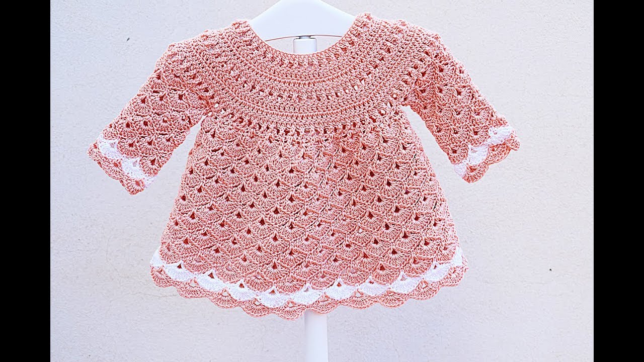 Vestido de niña a crochet muy fácil y rápido Majovel crochet
