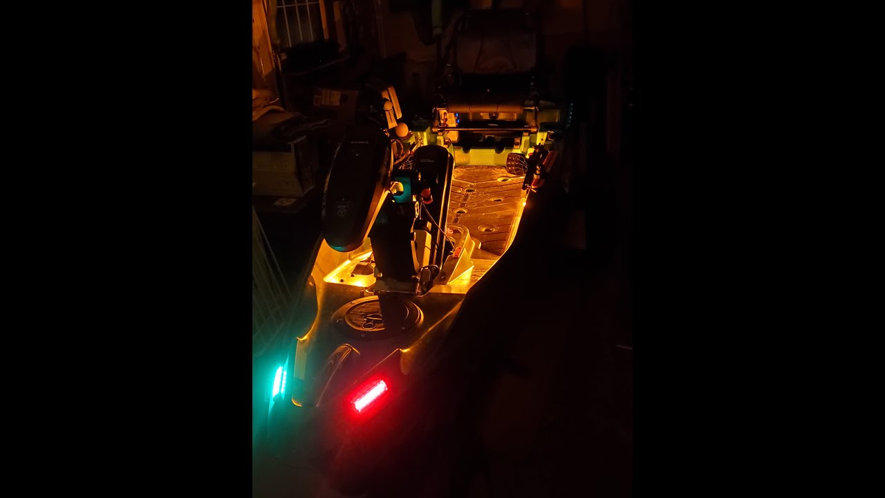 DIY Installation of LED Footwell Lights on Autopilot 136 Kayak