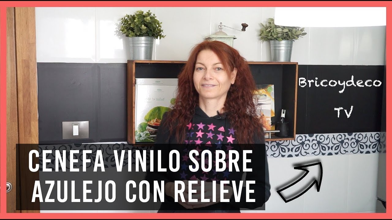 INSTALAR Cenefa de Vinilo Adhesivo sobre AZULEJO CON RELIEVE | BRICOYDECO