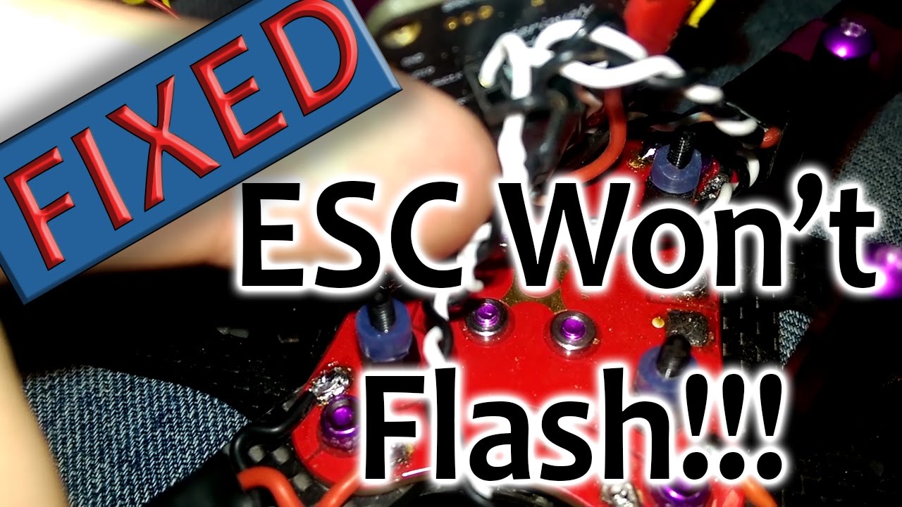 FIXED - Why won't my ESC flash?!