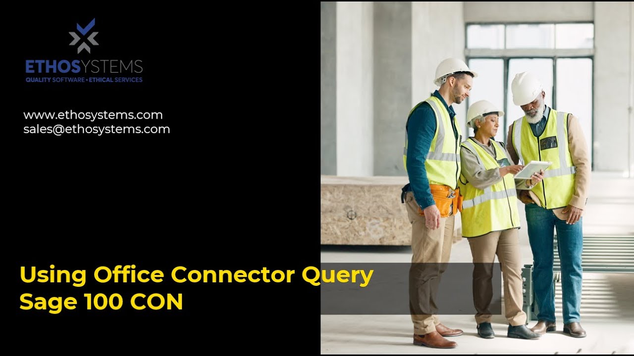 Sage 100 CON Office Connector Query
