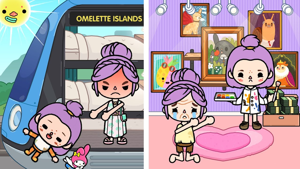 Girl With Down Syndrome Became A Billionaire Painter ️️🎨 | Toca Life Story | Toca Boca | Sad Story