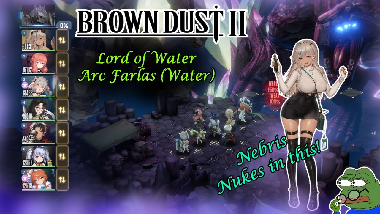 Brown Dust 2 Guild Raid Boss Lord of Water Arc Farlas (Water)
