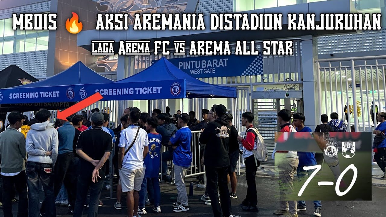 MBOIS AREMANIA 🔥FULL TIME AREMA VS AREMA ALL STAR DENGAN SKOR 7-0