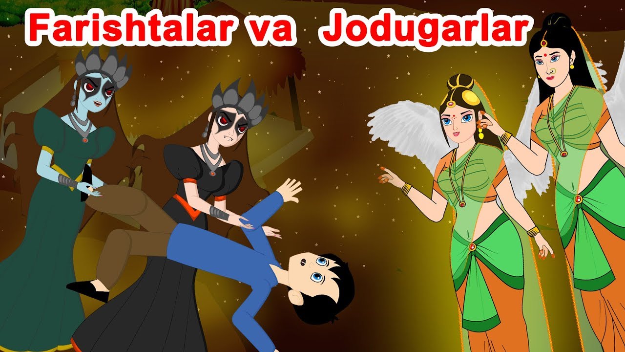 Farishtalar va  Jodugarlar | O'zbek multfilmlari | O'zbek ertaklari | Uzbek Axloqiy Hikoyalari