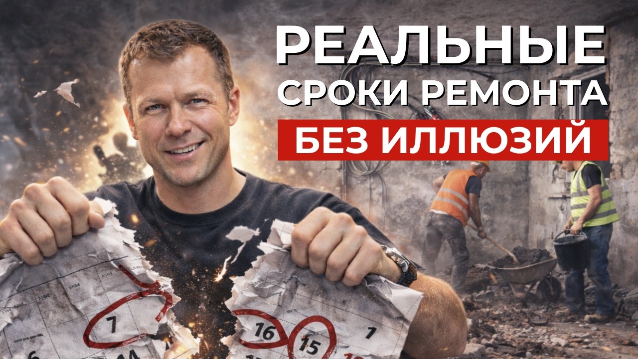 РЕАЛЬНЫЕ СРОКИ РЕМОНТА без иллюзий! Горькая правда для заказчиков| Качественная отделка Москва