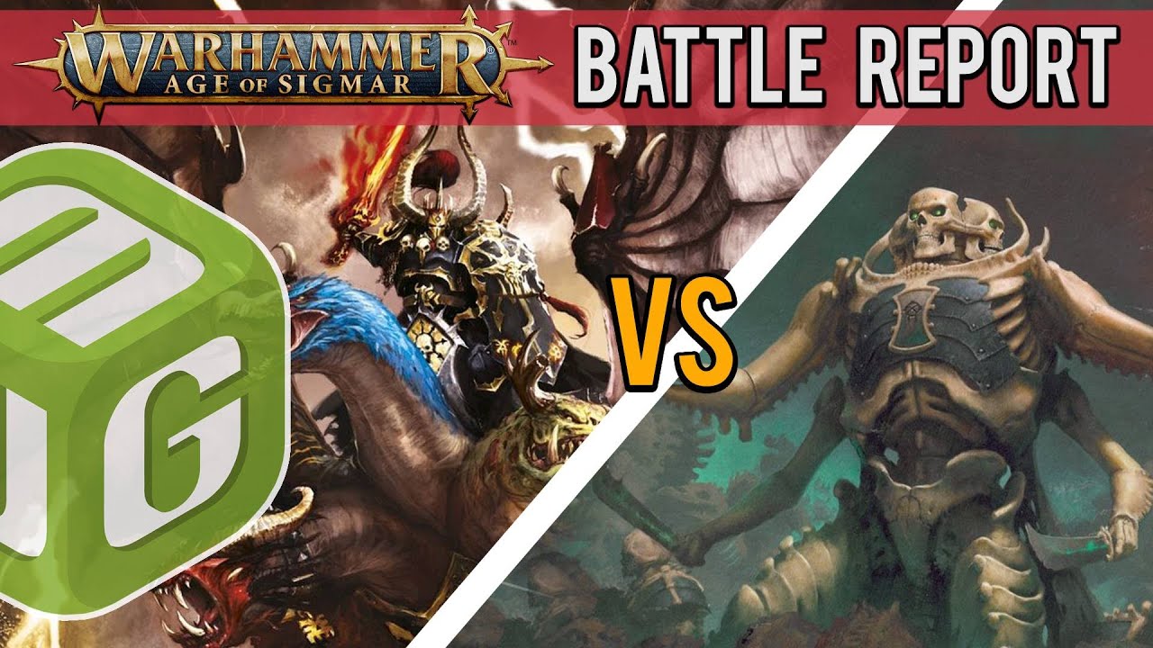 Ossiarch Bonereapers vs Slaves to Darkness Age of Sigmar 4th Edition Battle Report Ep 30
