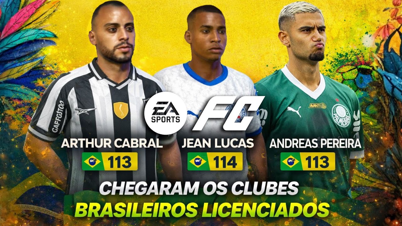 🚨FC 26 HIST&Oacute;RICO! CONFERINDO OS NOVOS TIMES BRASILEIROS LICENCIADOS PELA PRIMEIRA VEZ!!