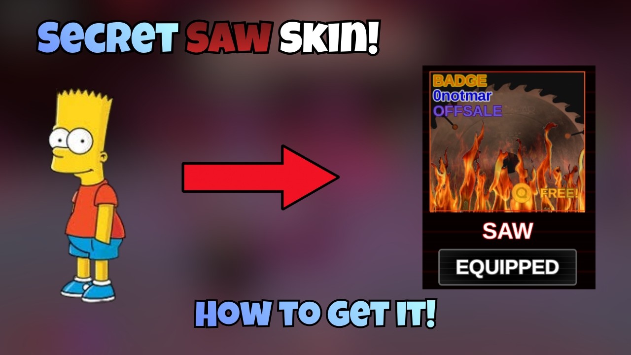 How To Get The New Secret SAW skin In You VS Homer Roblox!🤯