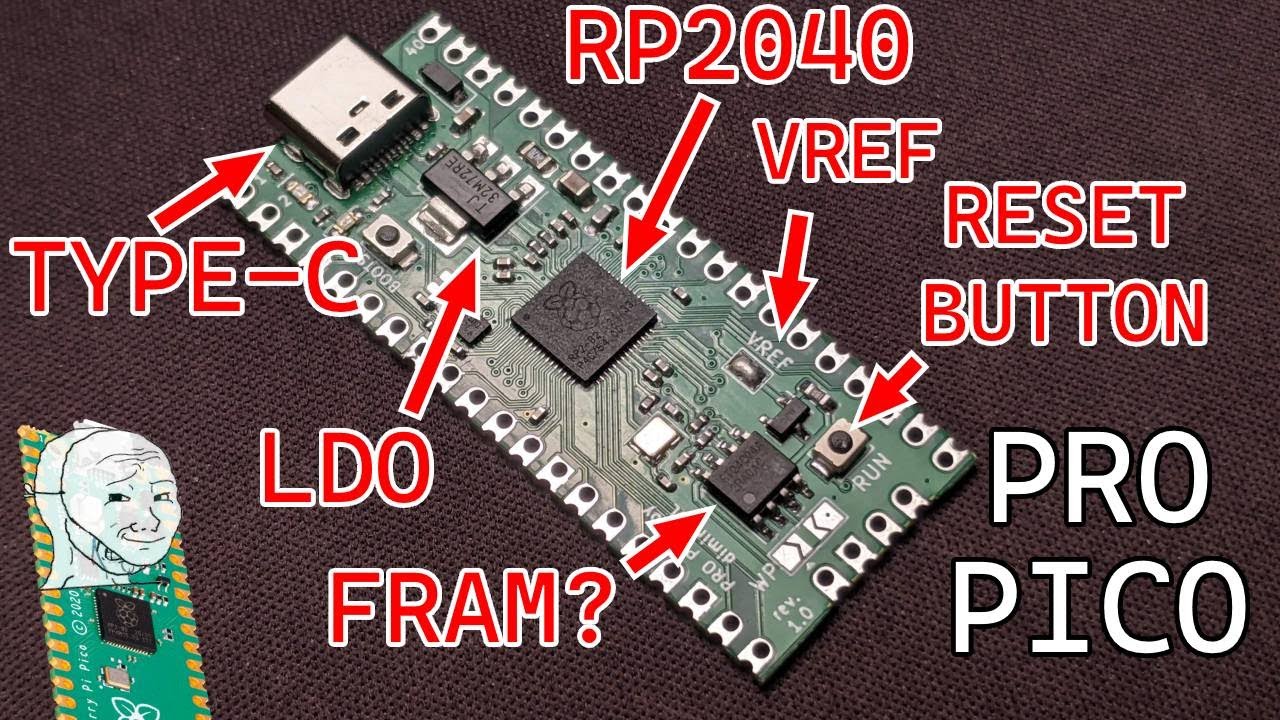 The Pi Pico has problems, so I made my own, the ProPico