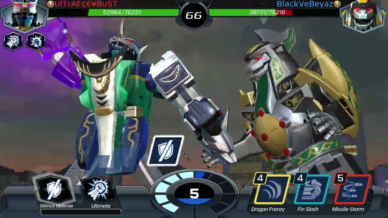 Mighty Morphin Dragonzord Vs Wild Force Predazord Power Rangers Legacy Wars