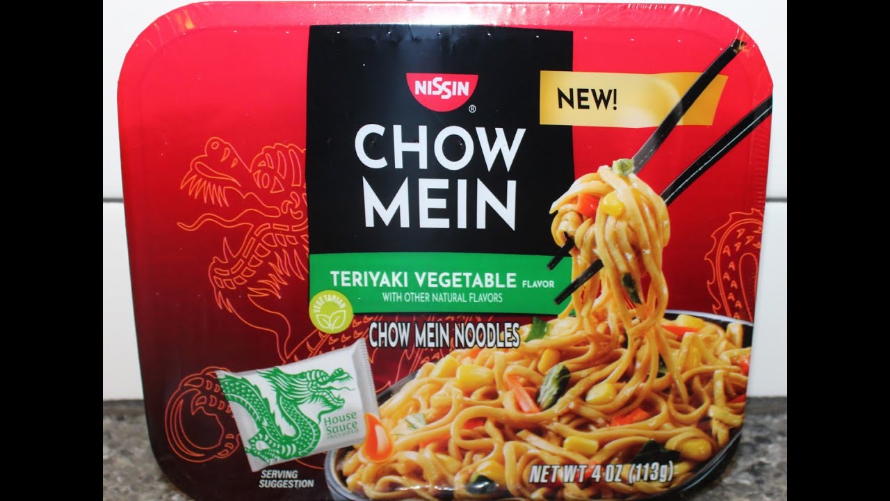 NISSIN Chow Mein Teriyaki Vegetable Chow Mein Noodles Review