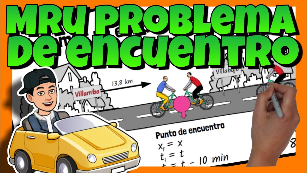 🚘 MRU PROBLEMA de ENCUENTRO de DOS MÓVILES