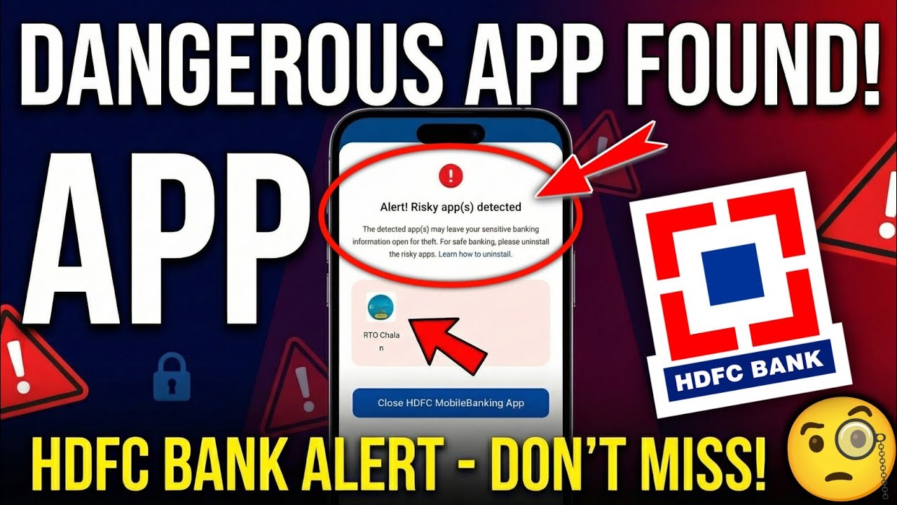 Alert Risky app detected hdfc bank problem solve | How to fix Alert Risky app detected Hdfc Bank App