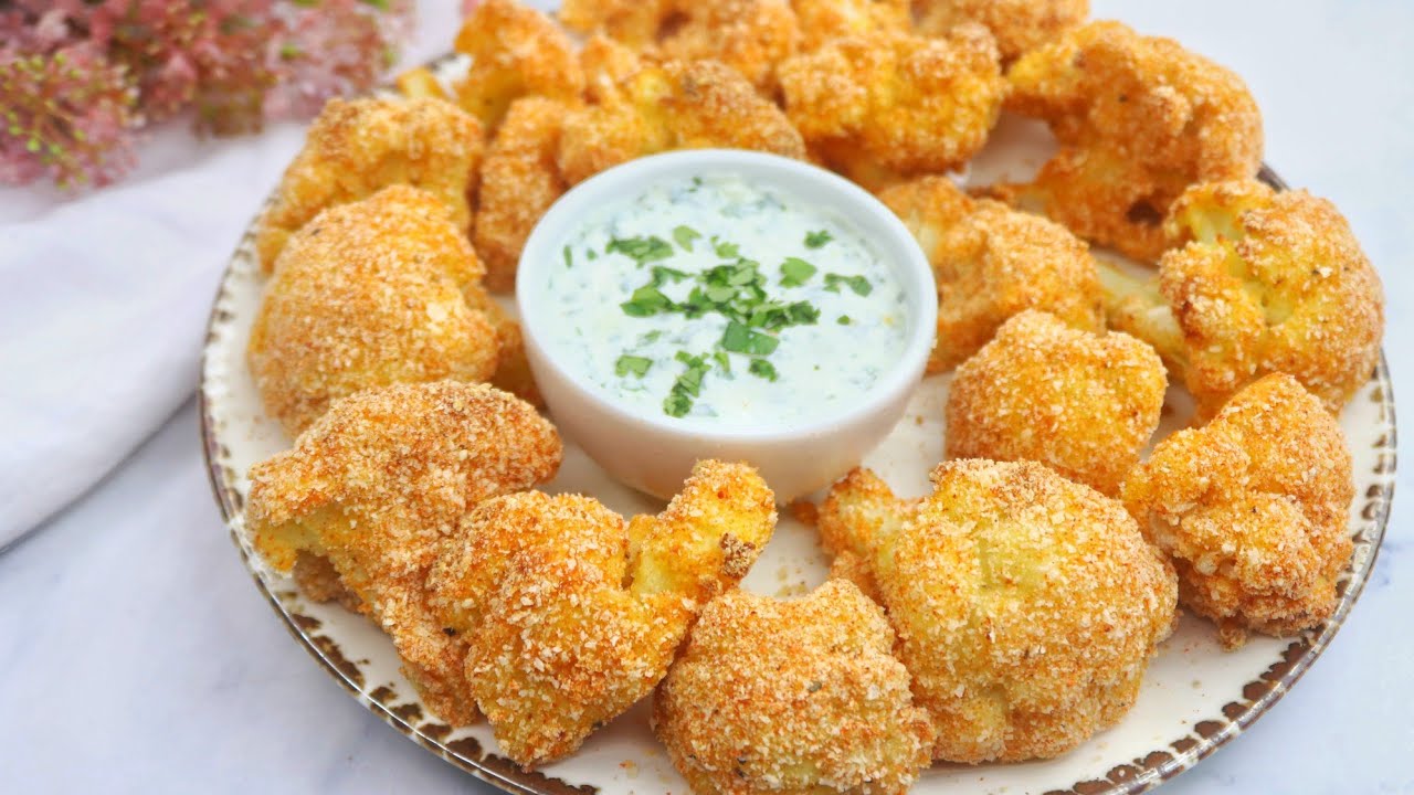 Baked Cauliflower Is Better Than Meat! Crispy Oven Baked Cauliflower-No Oil Recipe