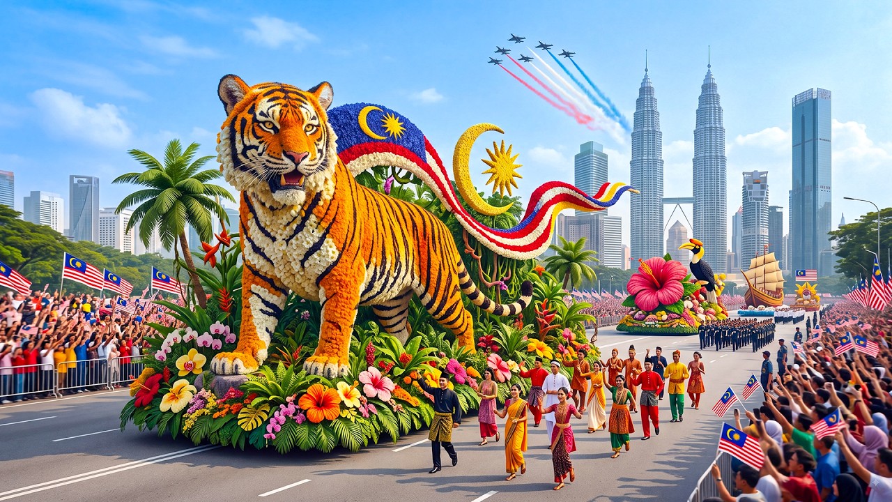 🇲🇾 Malaysia Independence Day 2026 🎉 Kuala Lumpur Merdeka Flower & Military Parade | Full Event 4K