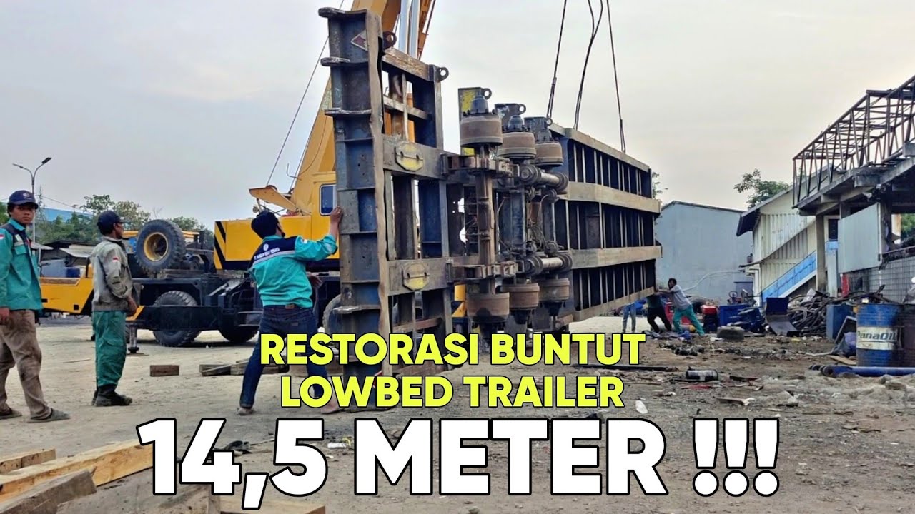 KEPANJANGAN ⁉️ BUNTUT KHUSUS : LOWBED TRAILER 14.5 METER (1)