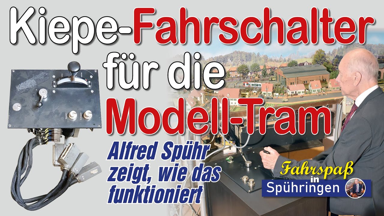 Ein Kiepe-Fahrschalter für die Modell-Straßenbahn. So steuert Spühr seine H0-Modelltram. Spühringen