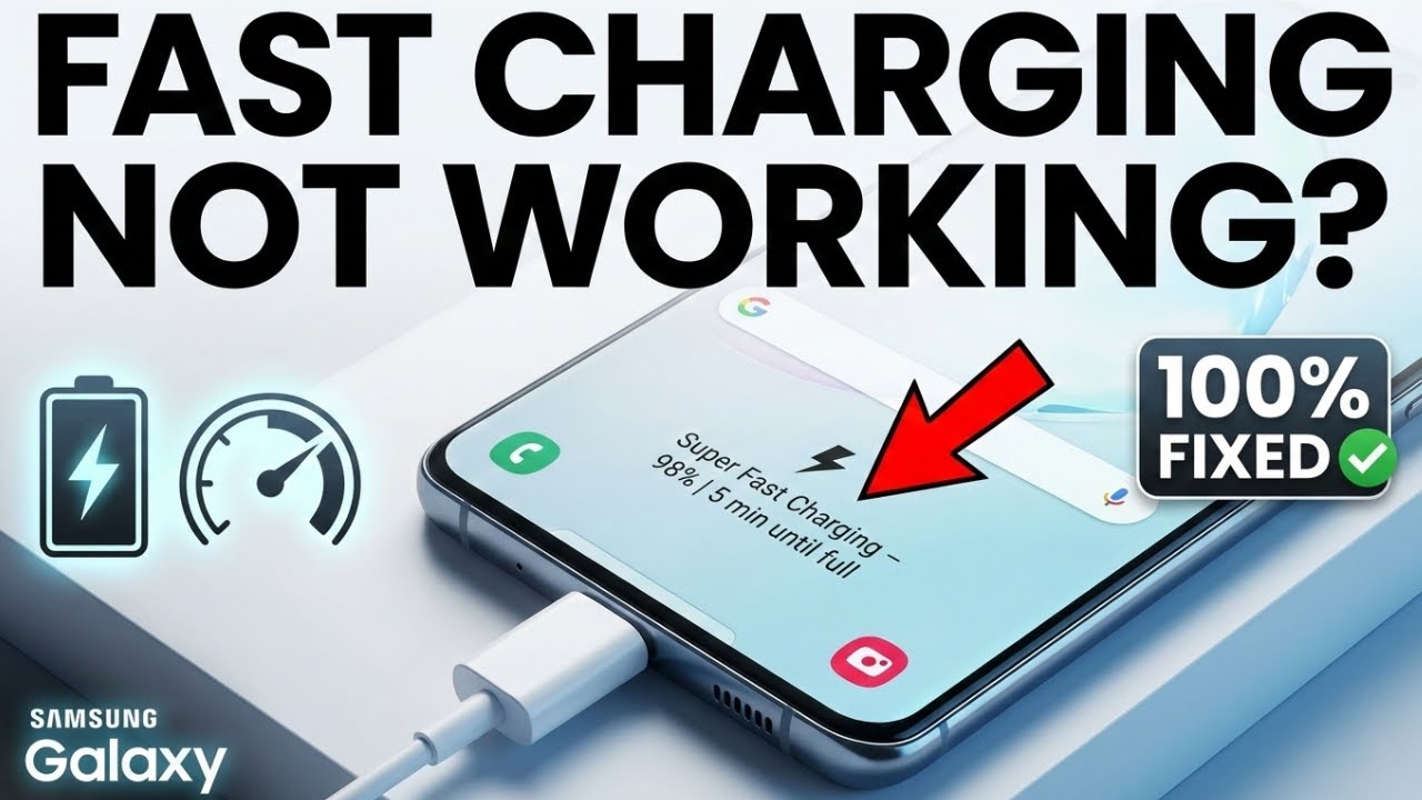 Fast Charging Not Working on Samsung Phone | Samsung Fast Charging Problem 100% FIXED