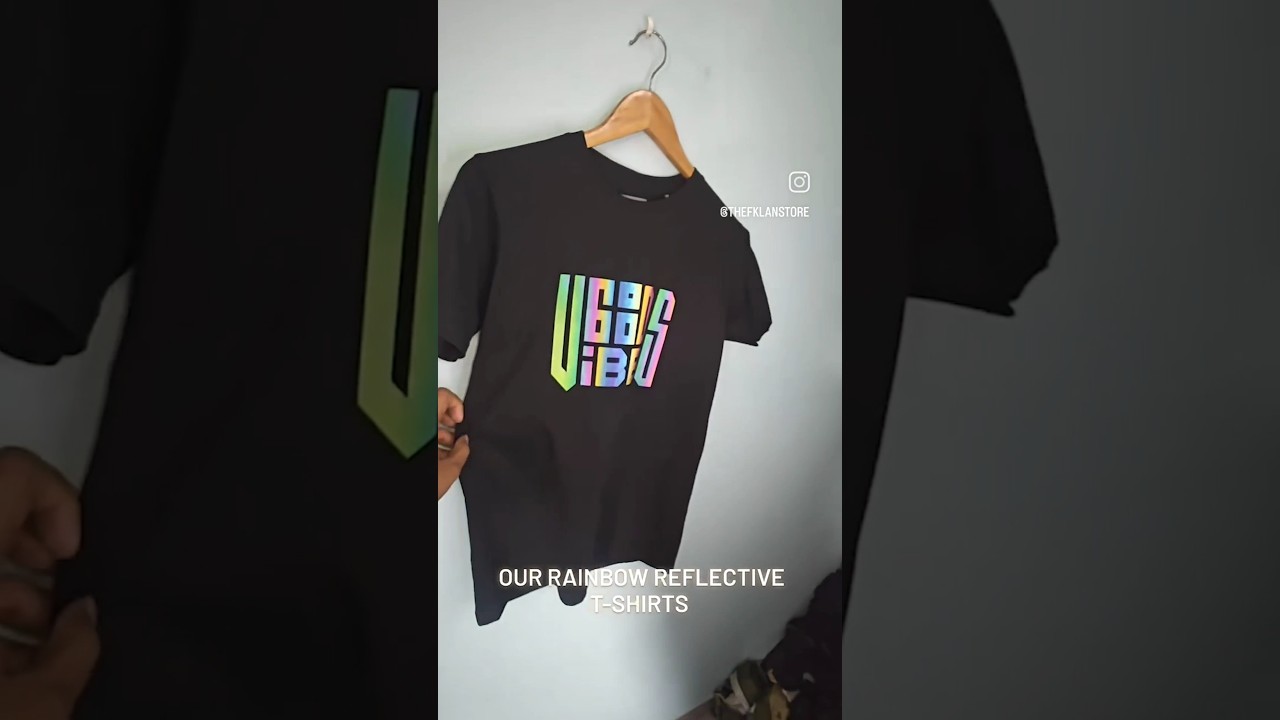 Good vibes Rainbow reflective T-shirts #clothing #reflectivetshirts