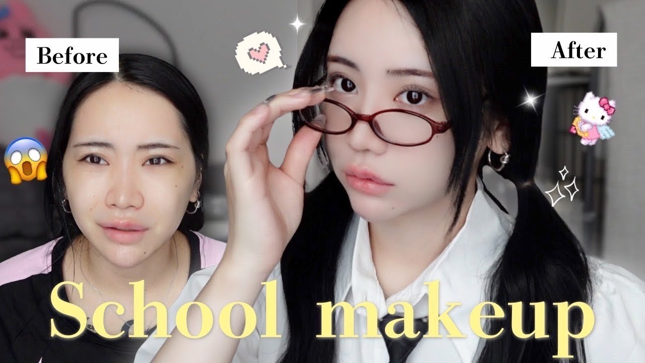 【学生必見】周りと差をつけられるスクールメイクがナチュラルで可愛い‼️🏫