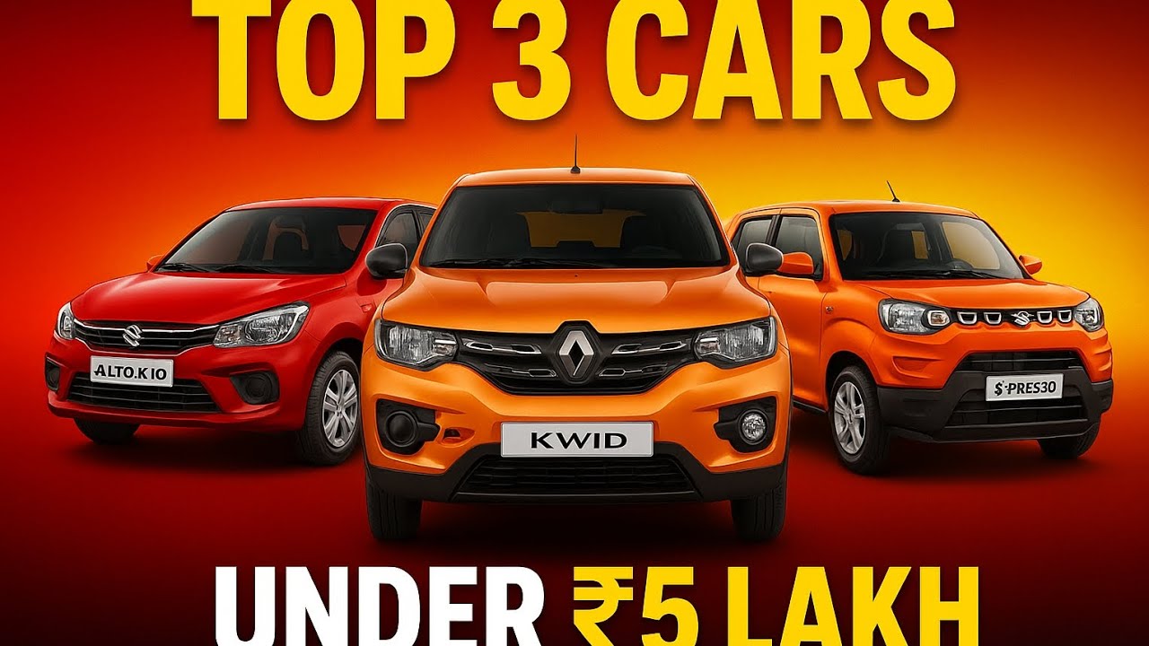 Best Cars Under ₹5 Lakh - The Budget Car Buying Guide @DriveDecorIndia
