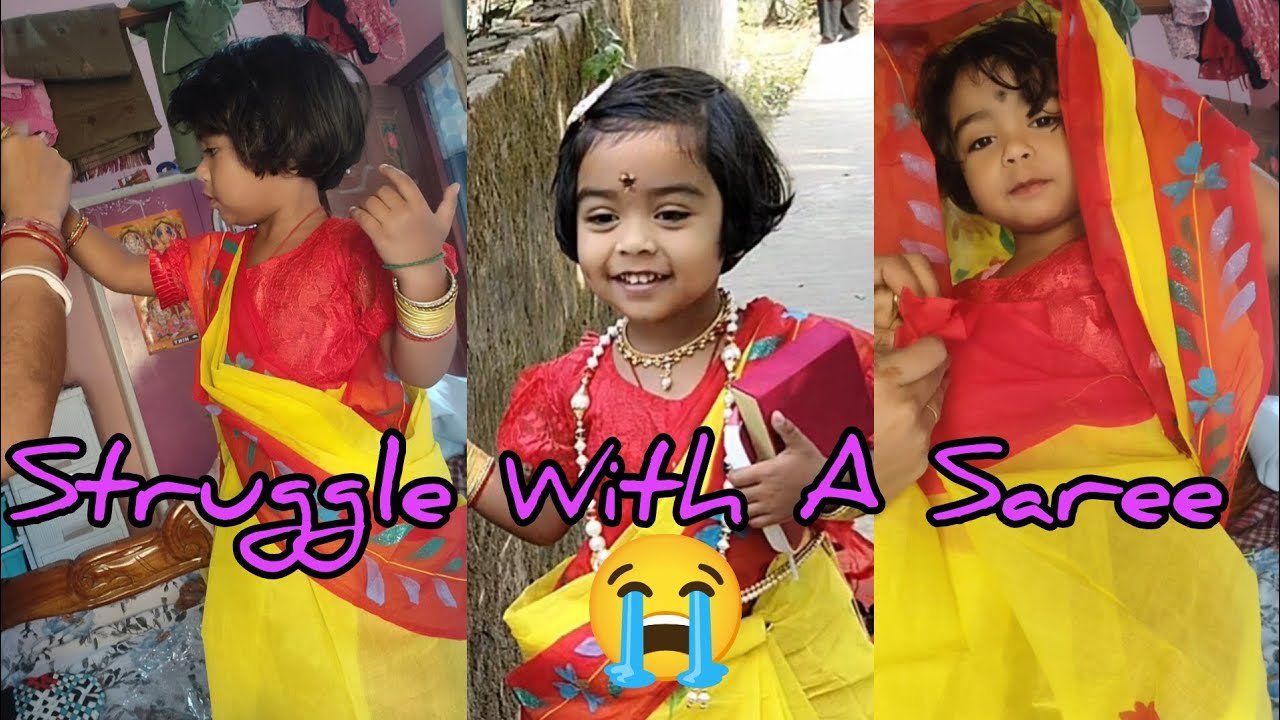 সাজগোজ ❤️💫 ll Loving Struggle of a Baby Girl's Mom ll Ready for Puja