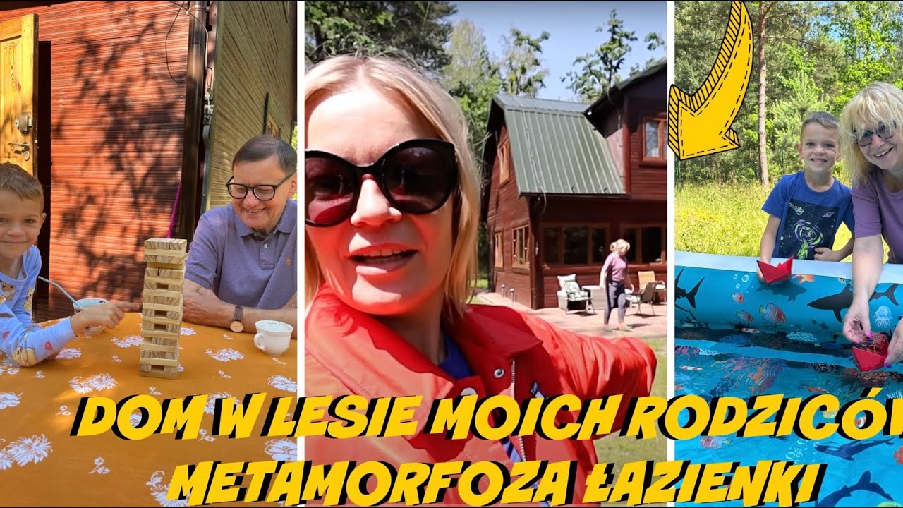 JEDZIEMY Z RODZICAMI DO ICH DOMU W LESIE!!! REMONT METAMORFOZA ŁAZIENKI ! PRAWDZIWY URLOP!!!