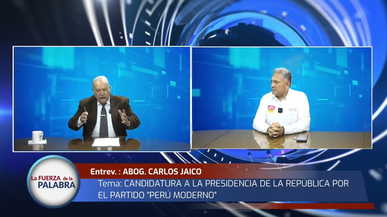 CANDIDATURA A LA PRESIDENCIA DE LA REPUBLICA por el partido PERÚ MODERNO