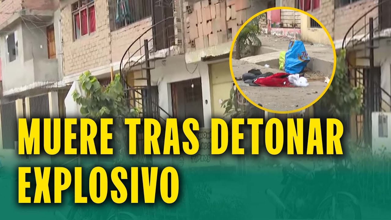 DELINCUENTE MUERE TRAS DETONAR EXPLOSIVO EN UNA CASA