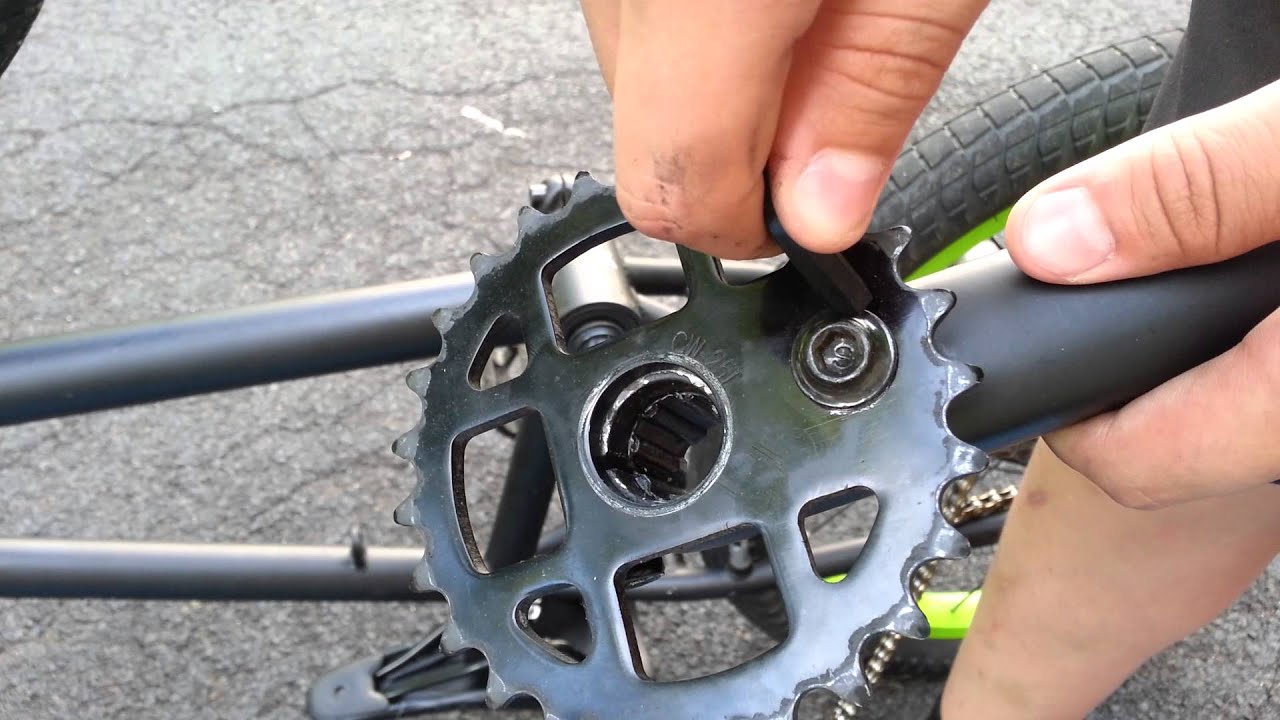 How to remove and install 3 piece bmx cranks