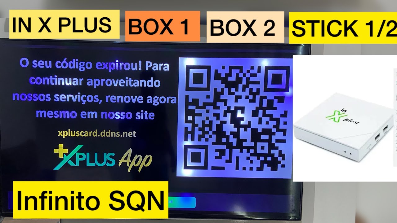 Tv box IN X Plus  C&oacute;digo expirou / box IN X Plus 1 tv box IN X Plus 2 tv box unitv qual melhor op&ccedil;&atilde;o