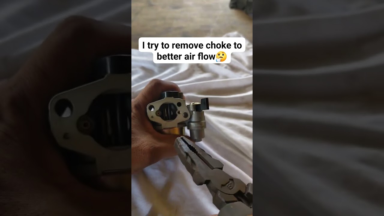 I try to remove this choke to better air flow 