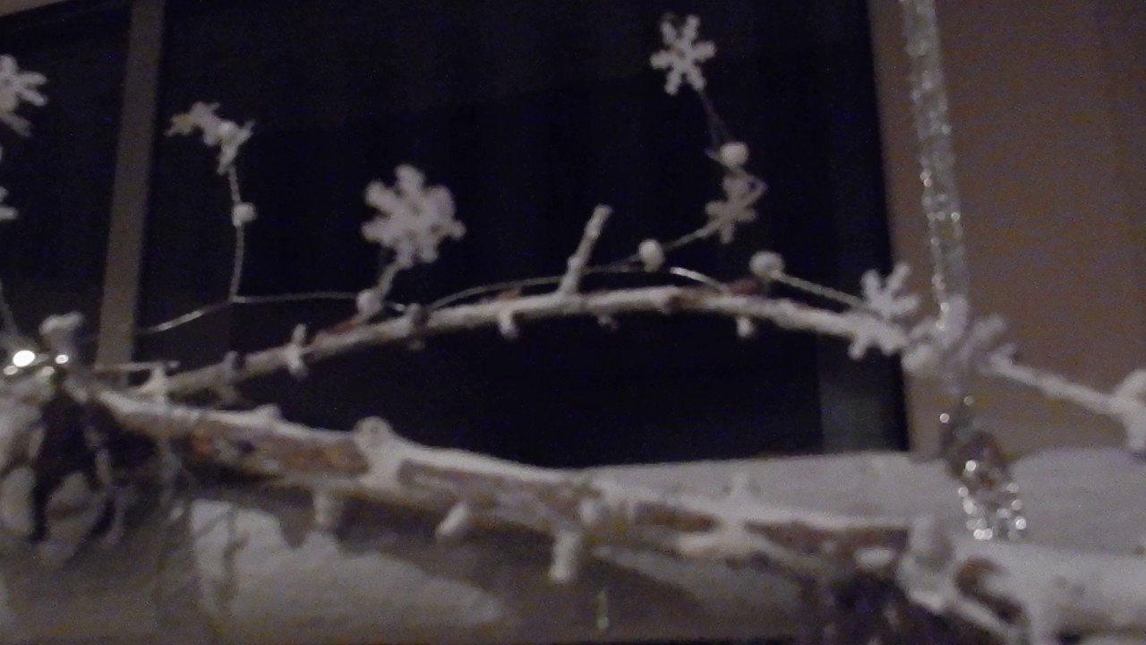 Weihnachtsdeko für's Fenster in weiss