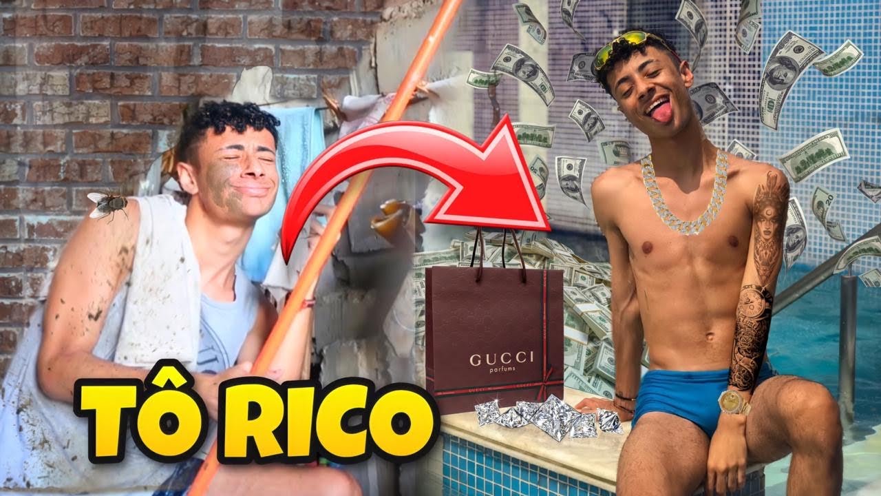 SENDO RICO POR UM DIA 🤑 | Gustax