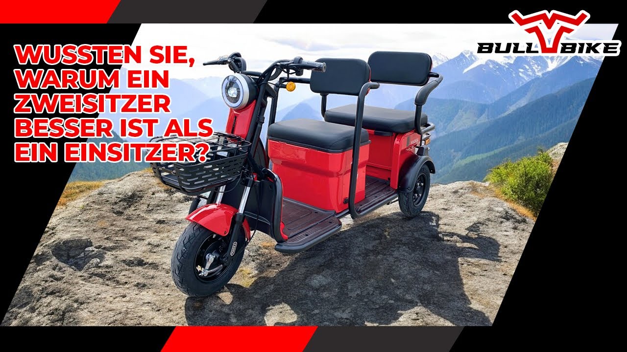 Wussten Sie, warum ein Zweisitzer besser ist als ein Einsitzer? / BULLBIKE TORONTO Seniorenmobil
