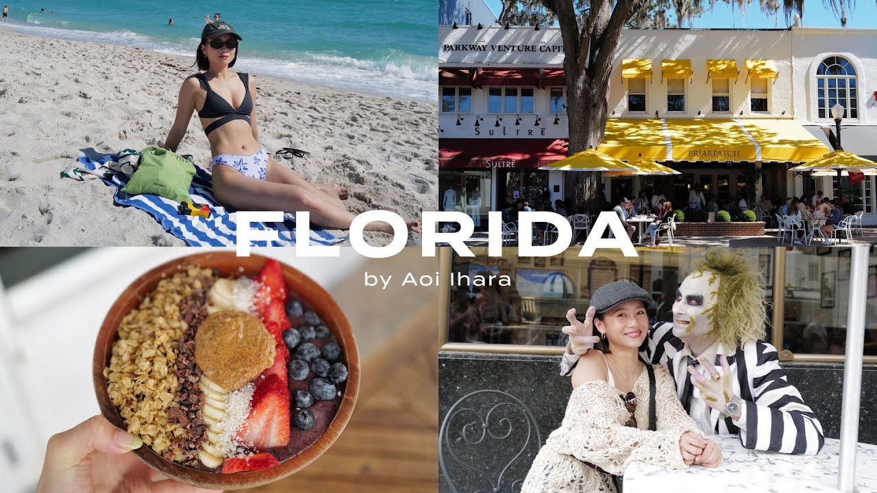 【フロリダVlog🇺🇸】５泊６日の初フロリダ旅行✈️オーランドユニバやマイアミにも行ってきたよ🏝️👙