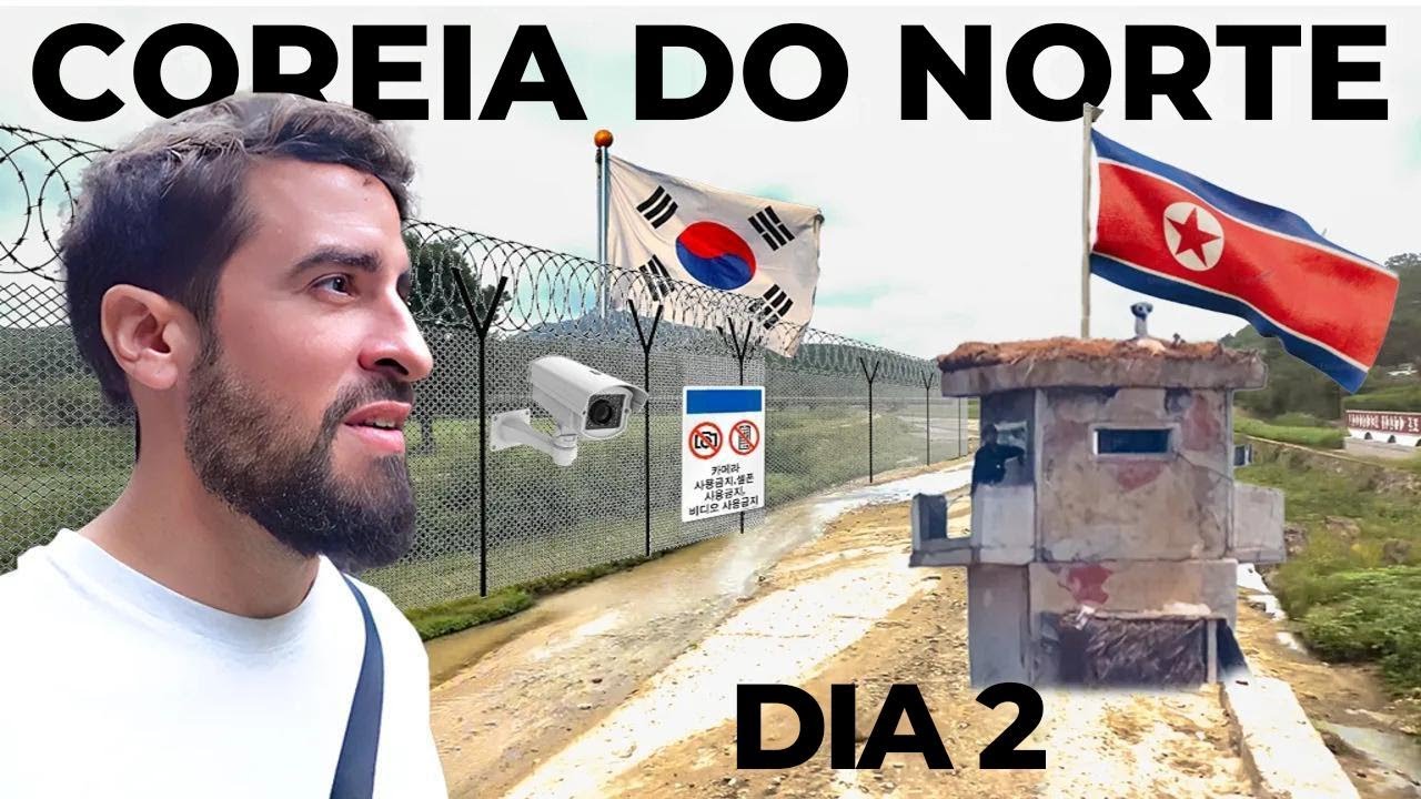 A fronteira vista pelo lado norte-coreano