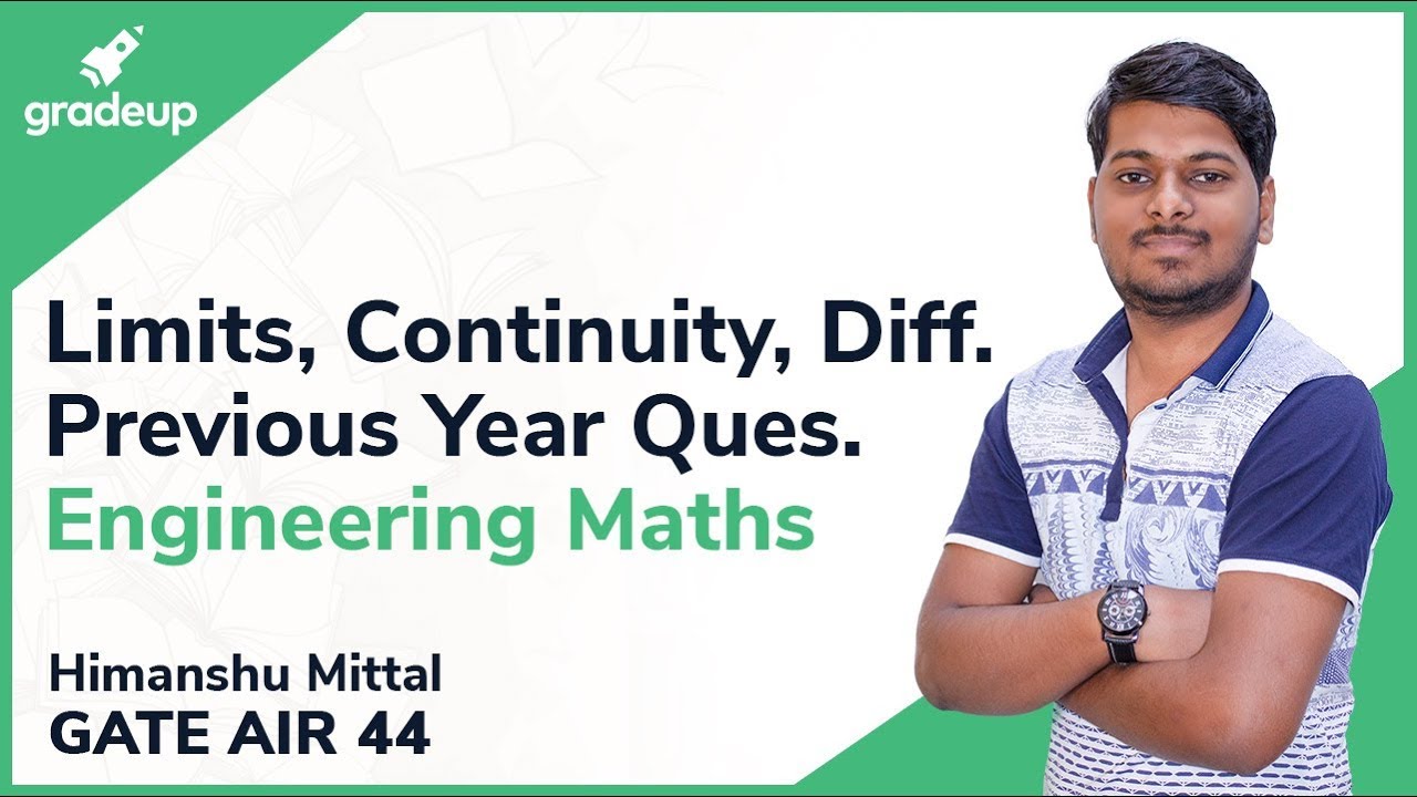 Limit Continuity and Differentiability GATE Questions | Calculus  3