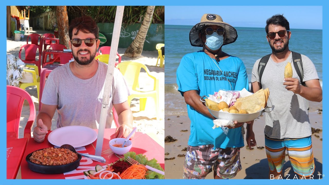 Provando as MELHORES comidas de RUA  de ARRAIAL D'AJUDA - Bahia | RIO4FUN